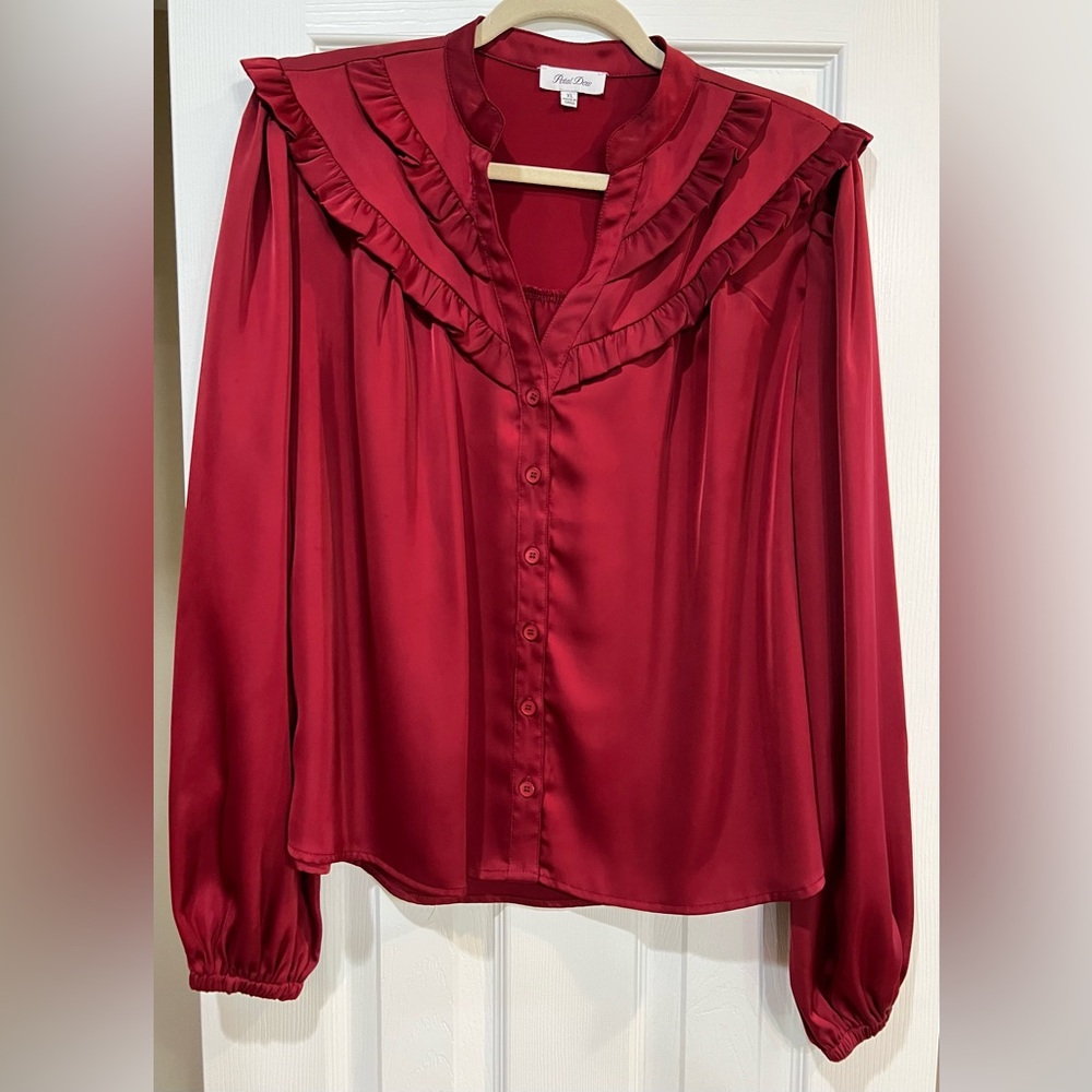 Pre-owned Petal Dew XL burgundy top